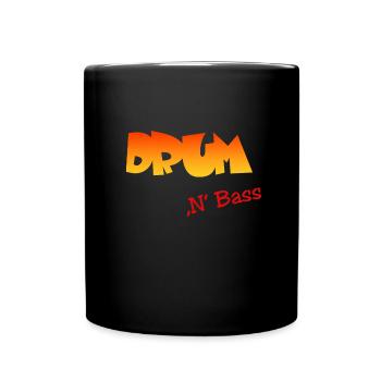 Drum n Bass - Tasse einfarbig - Schwarz - Vorne
