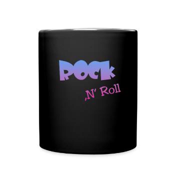 Rock n Roll - Tasse einfarbig - Schwarz - Vorne