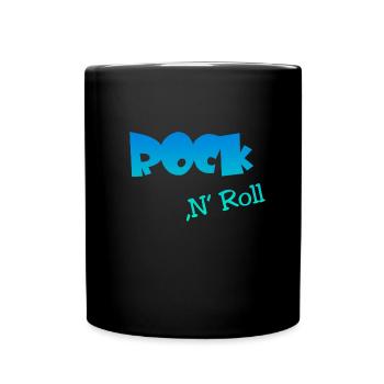 Rock n Roll - Tasse einfarbig - Schwarz - Vorne