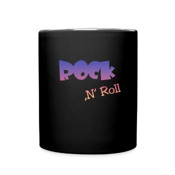 Rock n Roll - Tasse einfarbig - Schwarz - Vorne