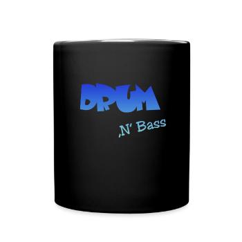 Drum n Bass - Tasse einfarbig - Schwarz - Vorne