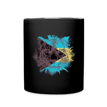 Bahamas - Full Colour Mug - black - Front