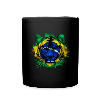 Brasilien - Tasse einfarbig - Schwarz - Vorne