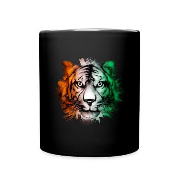 Elfenbeinküste - Tasse einfarbig - Schwarz - Vorne
