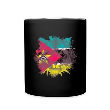 Mozambique - Full Colour Mug - black - Front