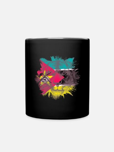 Mosambik - Tasse einfarbig - Schwarz