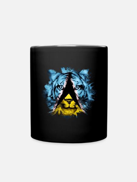 Saint Lucia - Full Colour Mug - black