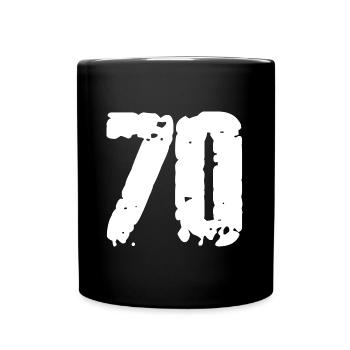 70 Number Vintage - Full Colour Mug - black - Front