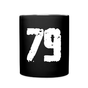 79 Number Vintage - Full Colour Mug - black - Front