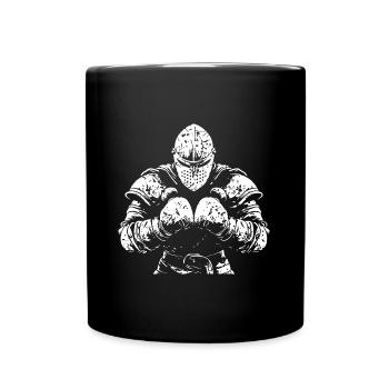 Ritter Boxer Kampfsport MMA - Tasse einfarbig - Schwarz - Vorne