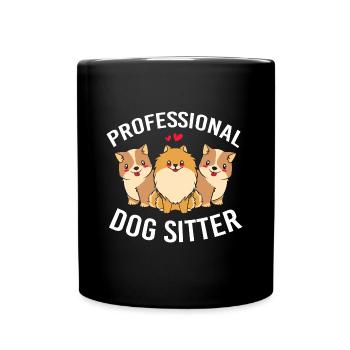 Haustier Sitter Haustiere Babysitter - Tasse einfarbig - Schwarz - Vorne