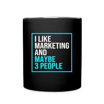 Marketing Manager - Full Colour Mug - black - Front