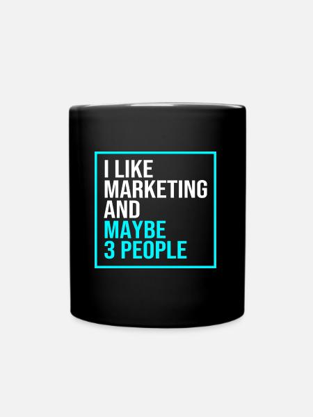 Marketing Manager - Tasse einfarbig - Schwarz