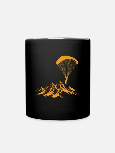 Skydive Paragliding - Tasse einfarbig - Schwarz