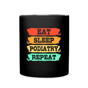 Podiatrist Foot Care Pedicure Podiatry - Full Colour Mug - black - Front