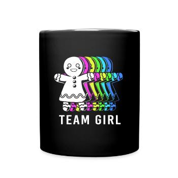 Team Girl Christmas - Full Colour Mug - black - Front
