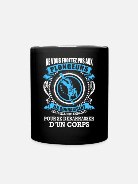 Plongeurs et corps - Mug uni - noir