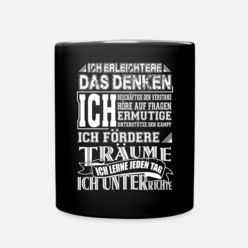 Lehrerin-Ich - Tasse einfarbig - Schwarz