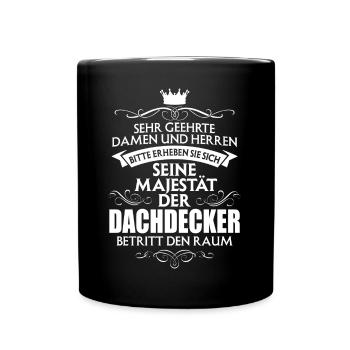 DACHDECKER - Tasse einfarbig - Schwarz - Vorne