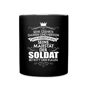 SOLDAT - Tasse einfarbig - Schwarz - Vorne