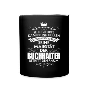BUCHHALTER - Majestät - Tasse einfarbig - Schwarz - Vorne