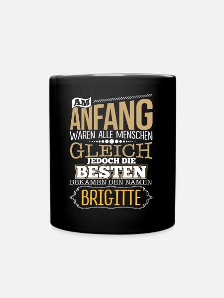 BRIGITTE - die Besten - Tasse einfarbig - Schwarz