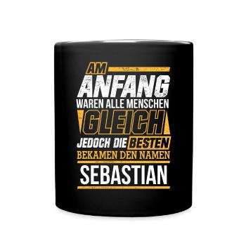 SEBASTIAN - Die Besten - Tasse einfarbig - Schwarz - Vorne