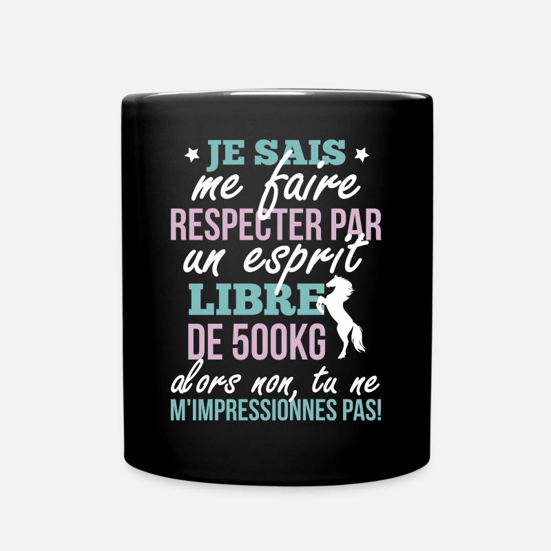 Tu ne m'impressionne pas - Mug uni - noir