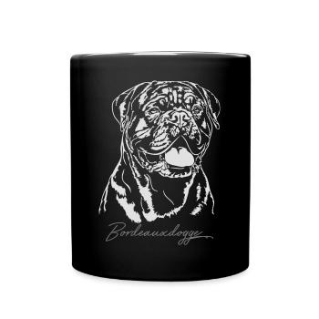 BORDEAUXDOGGE Bordeaux mastiff chiens chien wilsigns - Mug uni - noir - Devant