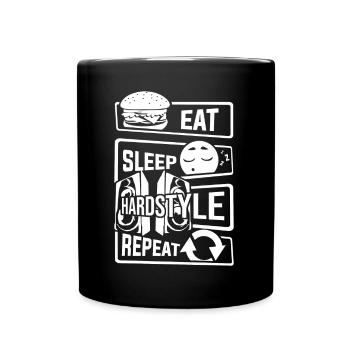 Mangez Sleep Hardstyle Répétition - Dancing Bass Party - Mug uni - noir - Devant