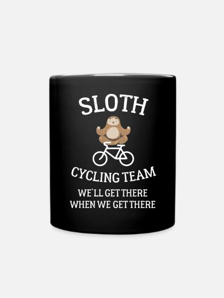 Sloth Cycling Team - Tasse einfarbig - Schwarz