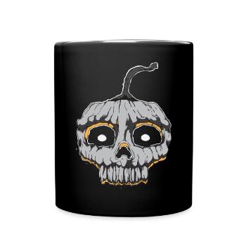 Citrouille d'Halloween - Mug uni - noir - Devant