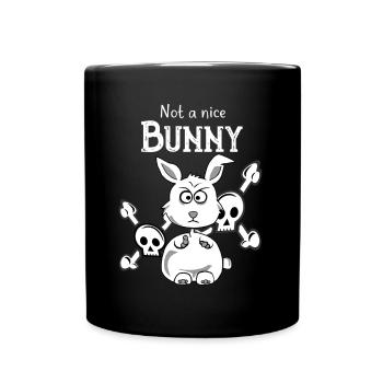 Not a nice . Not a nice Skully Skulls - Full Colour Mug - black - Front