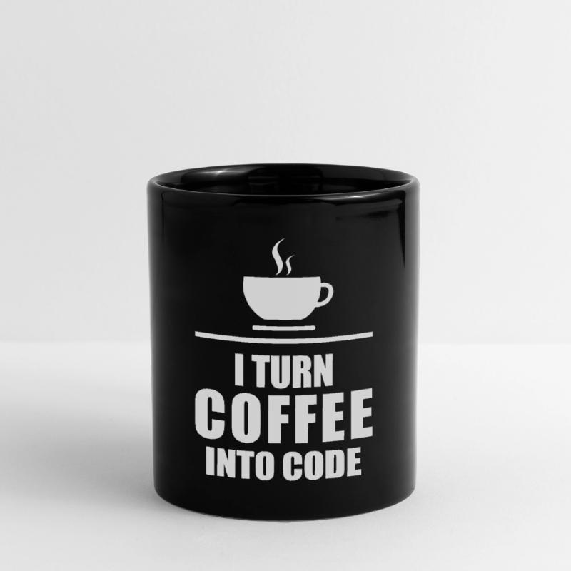 Kaffee Koffein Programmieren Code Tasse einfarbig
