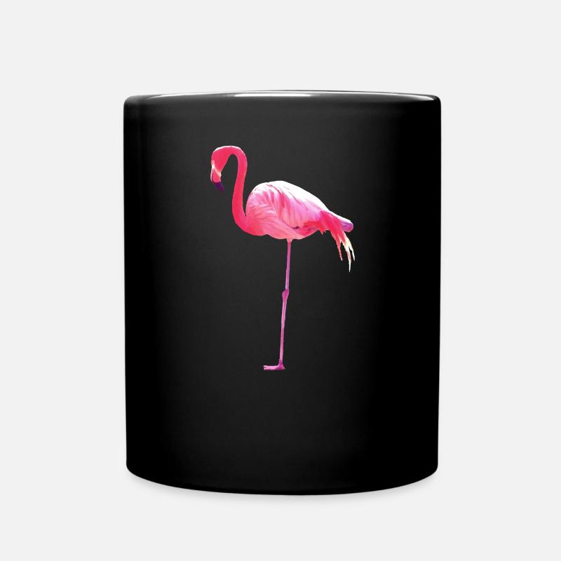 Pink Flamingo - Mug uni - noir