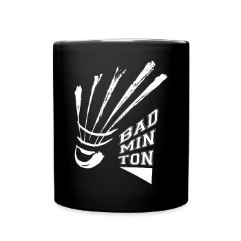 badminton - Mug uni - noir - Devant