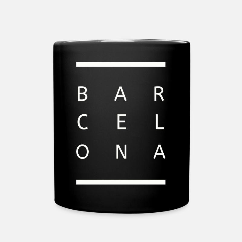 Barcelone - Mug uni - noir