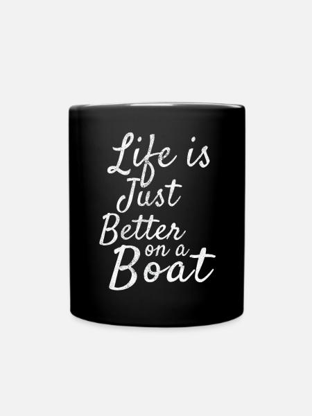 Bateau à voile - Mug uni - noir