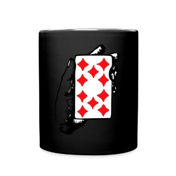 Karte - Tasse einfarbig - Schwarz - Vorne