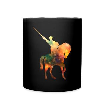 Ritter Reiter - Tasse einfarbig - Schwarz - Vorne
