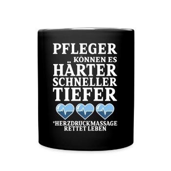 PFLEGER - Tasse einfarbig - Schwarz - Vorne