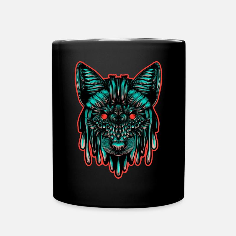 Fox Color - Full Colour Mug - black