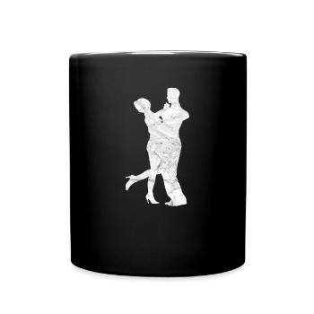 Dancing dance couple dance class - Full Colour Mug - black - Front
