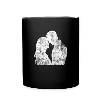 Loving couple Love couple Romatic - Full Colour Mug - black - Front