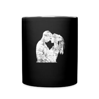 Dear couple of lovers - Full Colour Mug - black - Front