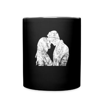 Liebe - Tasse einfarbig - Schwarz - Vorne