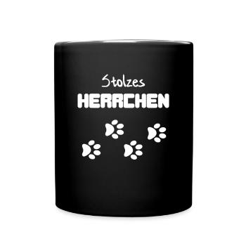 Maître chien maître chien - Mug uni - noir - Devant