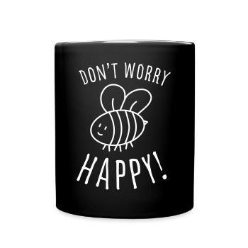 T-shirt enfant mignon avec abeille. - Mug uni - noir - Devant