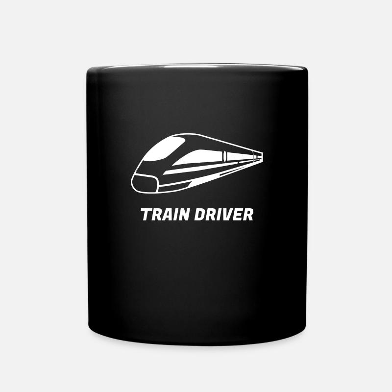 train - Full Colour Mug - black