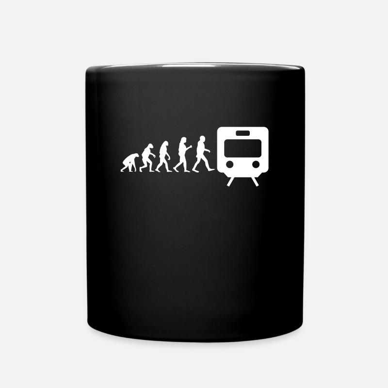 Zug U-Bahn - Tasse einfarbig - Schwarz